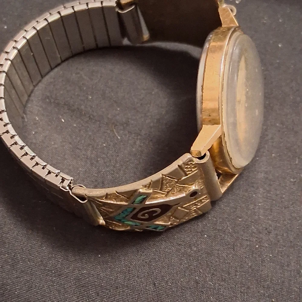 Helbros Gold Masonic Quartz Watch